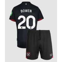 Camiseta West Ham United Jarrod Bowen #20 Segunda Equipación Replica 2024-25 para niños mangas cortas (+ Pantalones cortos)